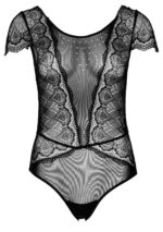 Floral Lace and Mesh Teddy - Afbeelding 6