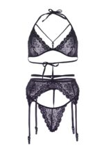 Cage Strap Bra, String and Garter Belt - Afbeelding 4